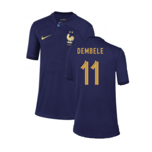 2022-2023 France Home Shirt - Kids (Dembele 11)
