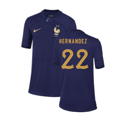 2022-2023 France Home Shirt - Kids (Hernandez 22) 2022-2023 France Home Shirt - Kids (Hernandez 22)