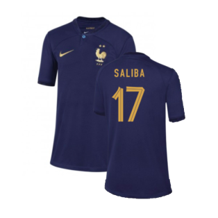 2022-2023 France Home Shirt - Kids (Saliba 17)