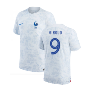 2022-2023 France Match ADV Dri-Fit Away Shirt (Giroud 9)