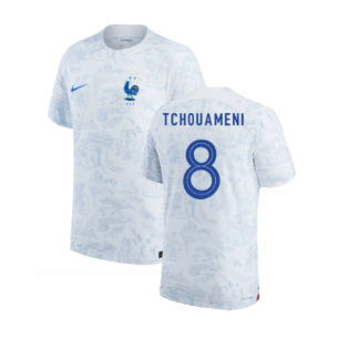 2022-2023 France Match ADV Dri-Fit Away Shirt (Tchouameni 8)