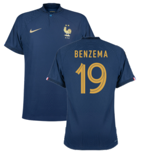 2022-2023 France Match Home Player Issue Shirt (BENZEMA 19)