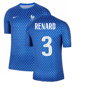 2022-2023 France Pre-Match Training Shirt (Hyper Cobalt) (RENARD 3)