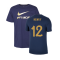 2022-2023 France Swoosh Tee (Navy) (Henry 12)