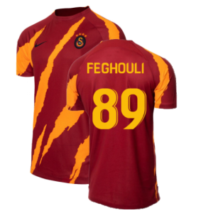 2022-2023 Galatasaray Pre-Match Training Shirt (Pepper Red) (Feghouli 89)