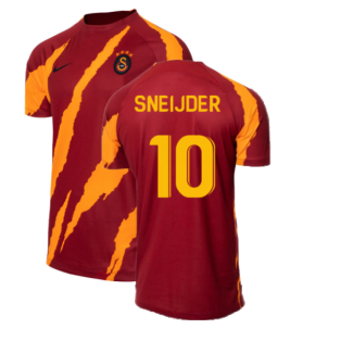 2022-2023 Galatasaray Pre-Match Training Shirt (Pepper Red) (Sneijder 10)