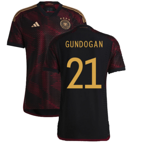2022-2023 Germany Authentic Away Shirt (GUNDOGAN 21)
