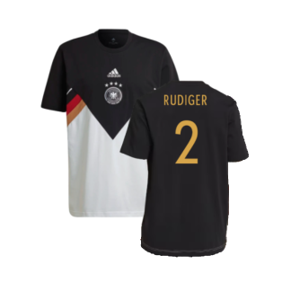 2022-2023 Germany Icon HIC Tee (Black) (Rudiger 2)