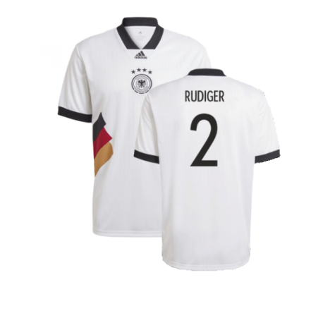 2022-2023 Germany Icon Jersey (White) (Rudiger 2)