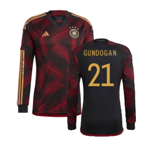 2022-2023 Germany Long Sleeve Away Shirt (Gundogan 21)