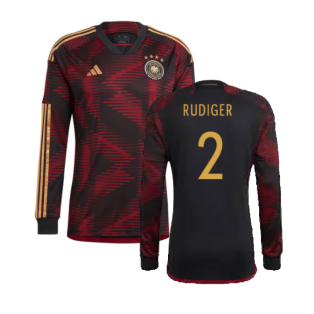 2022-2023 Germany Long Sleeve Away Shirt (Rudiger 2)