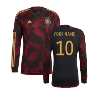 2022-2023 Germany Long Sleeve Away Shirt (Your Name)