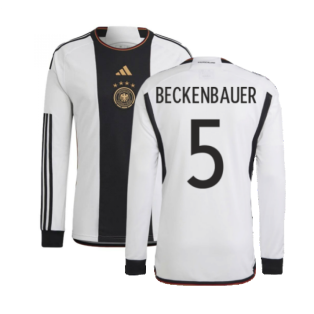 2022-2023 Germany Long Sleeve Home Shirt (BECKENBAUER 5)