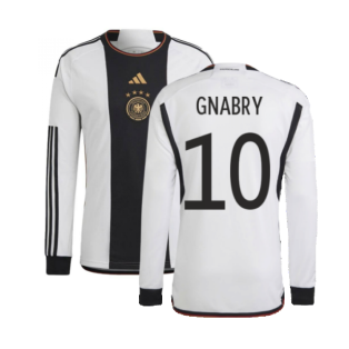 2022-2023 Germany Long Sleeve Home Shirt (GNABRY 10)
