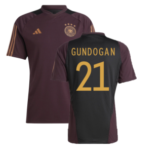 2022-2023 Germany Training Jersey (Shadow Maroon) (GUNDOGAN 21)