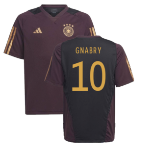 2022-2023 Germany Training Jersey (Shadow Maroon) - Kids (GNABRY 10)