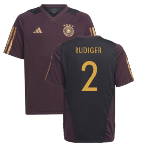 2022-2023 Germany Training Jersey (Shadow Maroon) - Kids (RUDIGER 2)
