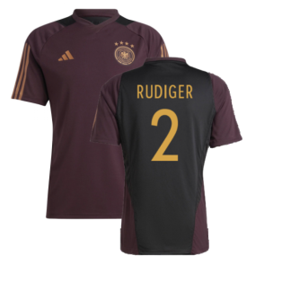 2022-2023 Germany Training Jersey (Shadow Maroon) (RUDIGER 2)