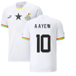 2022-2023 Ghana Home Shirt (A AYEW 10)