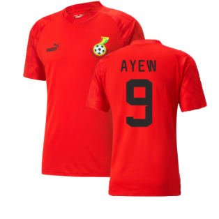 2022-2023 Ghana Pre Match Jersey (Red) (AYEW 9)