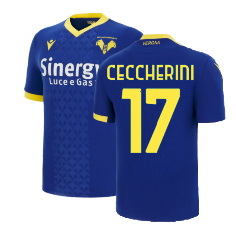 2022-2023 Hellas Verona Home Shirt (CECCHERINI 17)