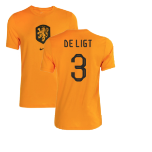 2022-2023 Holland Crest Tee (Orange) (DE LIGT 3)