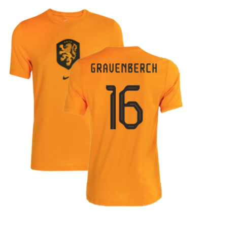 2022-2023 Holland Crest Tee (Orange) (GRAVENBERCH 16)