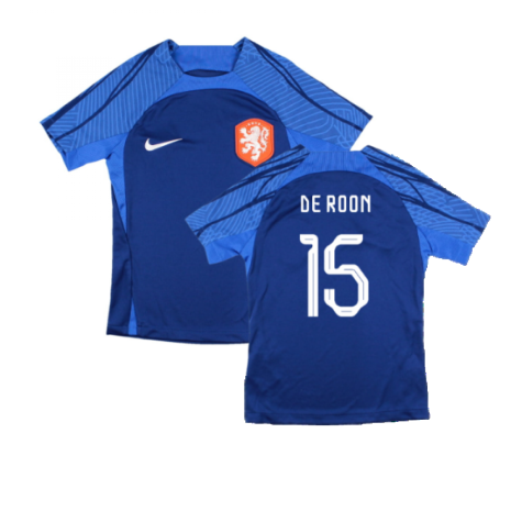 2022-2023 Holland Dri-FIT Training Shirt (Blue) - Kids (De Roon 15)