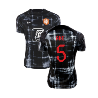 2022-2023 Holland Pre-Match Shirt (Black) - Kids (Ake 5)
