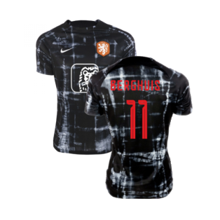 2022-2023 Holland Pre-Match Shirt (Black) - Kids (Berghuis 11)