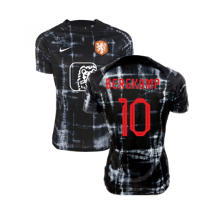 2022-2023 Holland Pre-Match Shirt (Black) - Kids (Bergkamp 10)