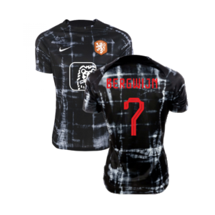 2022-2023 Holland Pre-Match Shirt (Black) - Kids (Bergwijn 7)