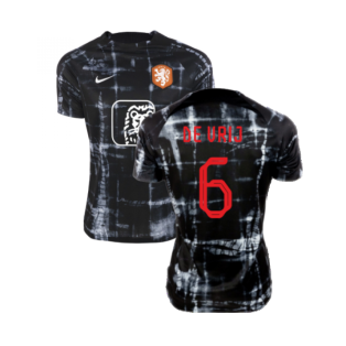 2022-2023 Holland Pre-Match Shirt (Black) - Kids (De Vrij 6)