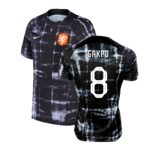 2022-2023 Holland Pre-Match Training Shirt (Black) (GAKPO 8)