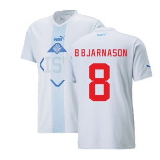 2022-2023 Iceland Away Shirt (B BJARNASON 8)