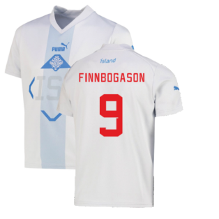 2022-2023 Iceland Away Shirt (Kids) (FINNBOGASON 9)