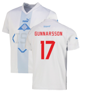 2022-2023 Iceland Away Shirt (Kids) (GUNNARSSON 17)