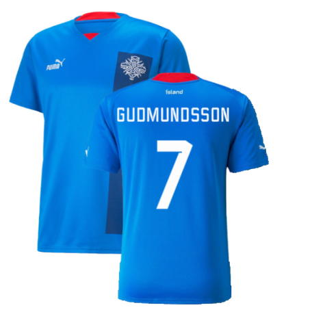 2022-2023 Iceland Home Shirt (GUDMUNDSSON 7)