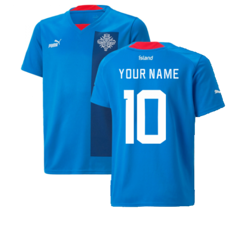 2022-2023 Iceland Home Shirt (Kids) (Your Name)