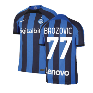 2022-2023 Inter Milan Home Jersey (BROZOVIC 77)