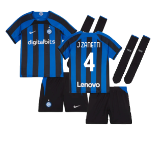 2022-2023 Inter Milan Home Mini Kit (J ZANETTI 4)