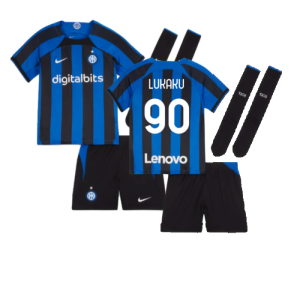 2022-2023 Inter Milan Home Mini Kit (LUKAKU 90)