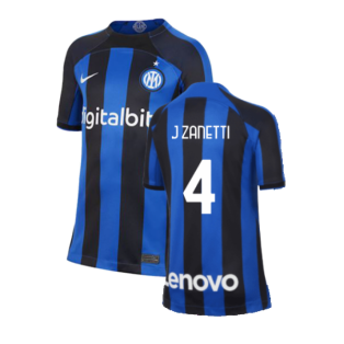 2022-2023 Inter Milan Home Shirt (Kids) (J ZANETTI 4)