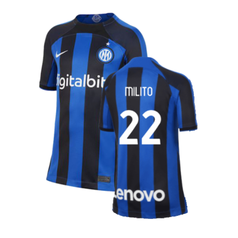 2022-2023 Inter Milan Home Shirt (Kids) (MILITO 22)