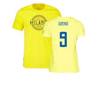 2022-2023 Inter Milan Voice Tee (Yellow) (DZEKO 9)