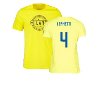 2022-2023 Inter Milan Voice Tee (Yellow) (J ZANETTI 4)