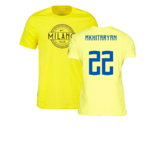 2022-2023 Inter Milan Voice Tee (Yellow) (MKHITARYAN 22)