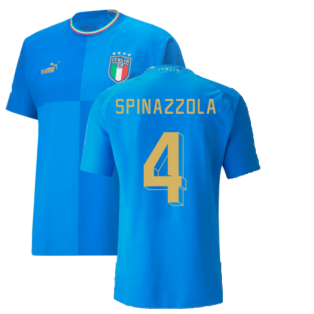 2022-2023 Italy Authentic Home Shirt (SPINAZZOLA 4)