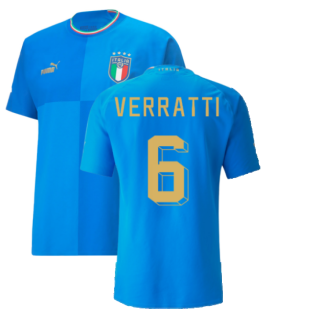 2022-2023 Italy Authentic Home Shirt (VERRATTI 6)