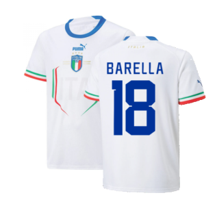 2022-2023 Italy Away Shirt (Kids) (BARELLA 18)